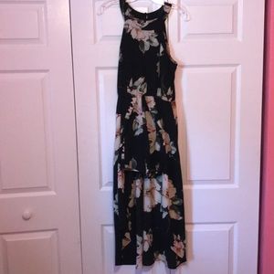 Three Pink Hearts Maxi Dress Romper